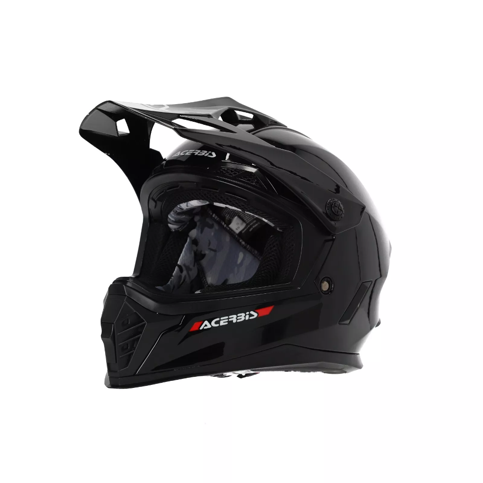 CASCO INTEGRALE ADVENTURE E OFFROAD DA BAMBINO RIDER JUNIOR ACERBIS NERO