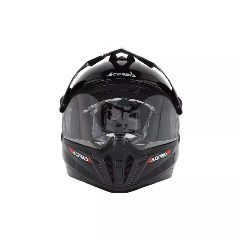 CASCO INTEGRALE ADVENTURE E OFFROAD DA BAMBINO RIDER JUNIOR ACERBIS NERO