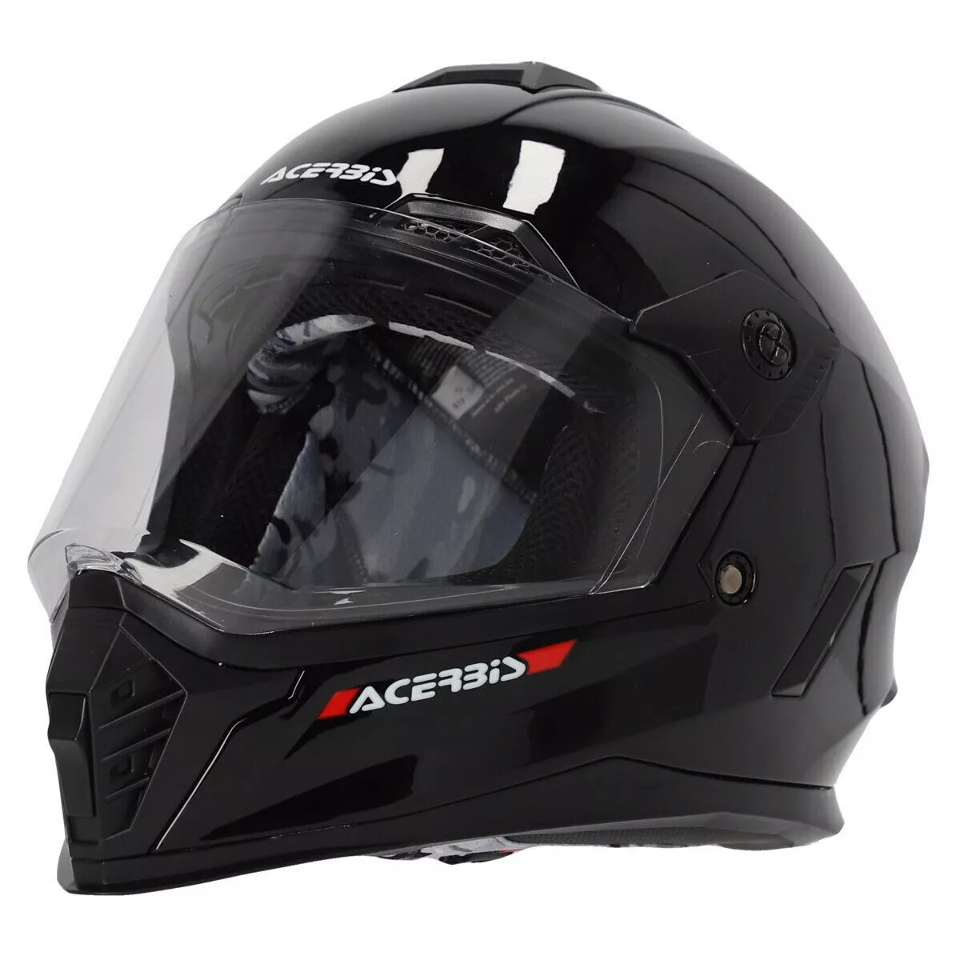 CASCO INTEGRALE ADVENTURE E OFFROAD DA BAMBINO RIDER JUNIOR ACERBIS NERO