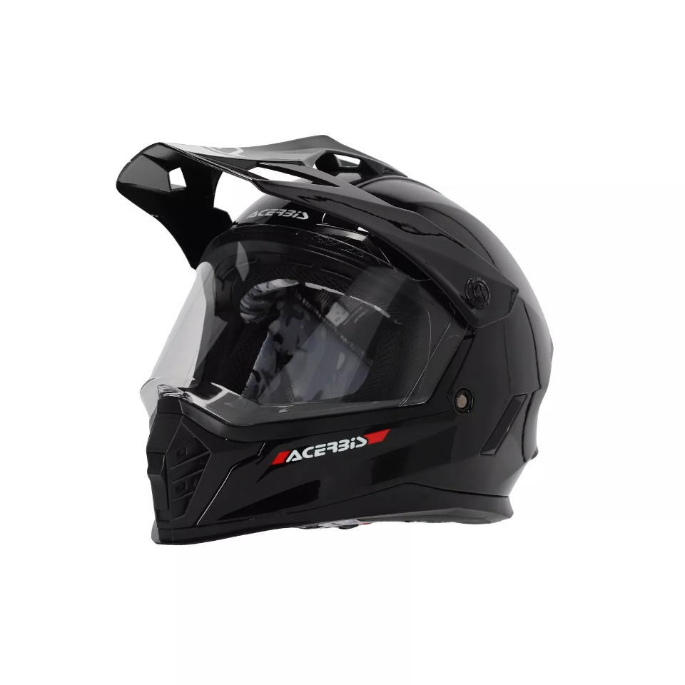 CASCO INTEGRALE ADVENTURE E OFFROAD DA BAMBINO RIDER JUNIOR ACERBIS NERO