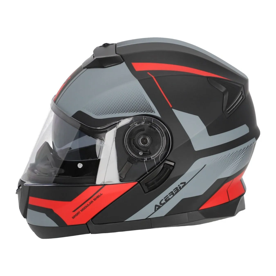 CASCO MODULARE SEREL 22-06 ACERBIS NERO/ROSSO