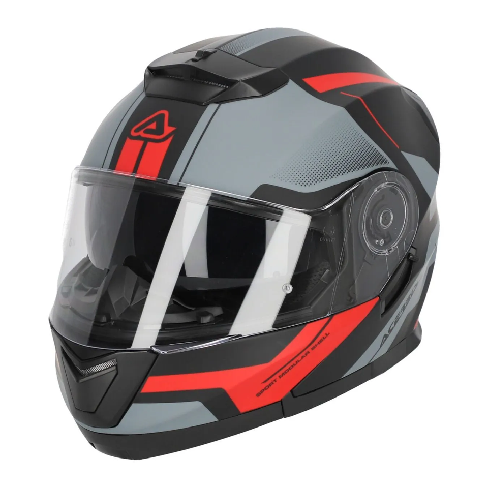 CASCO MODULARE SEREL 22-06 ACERBIS NERO/ROSSO