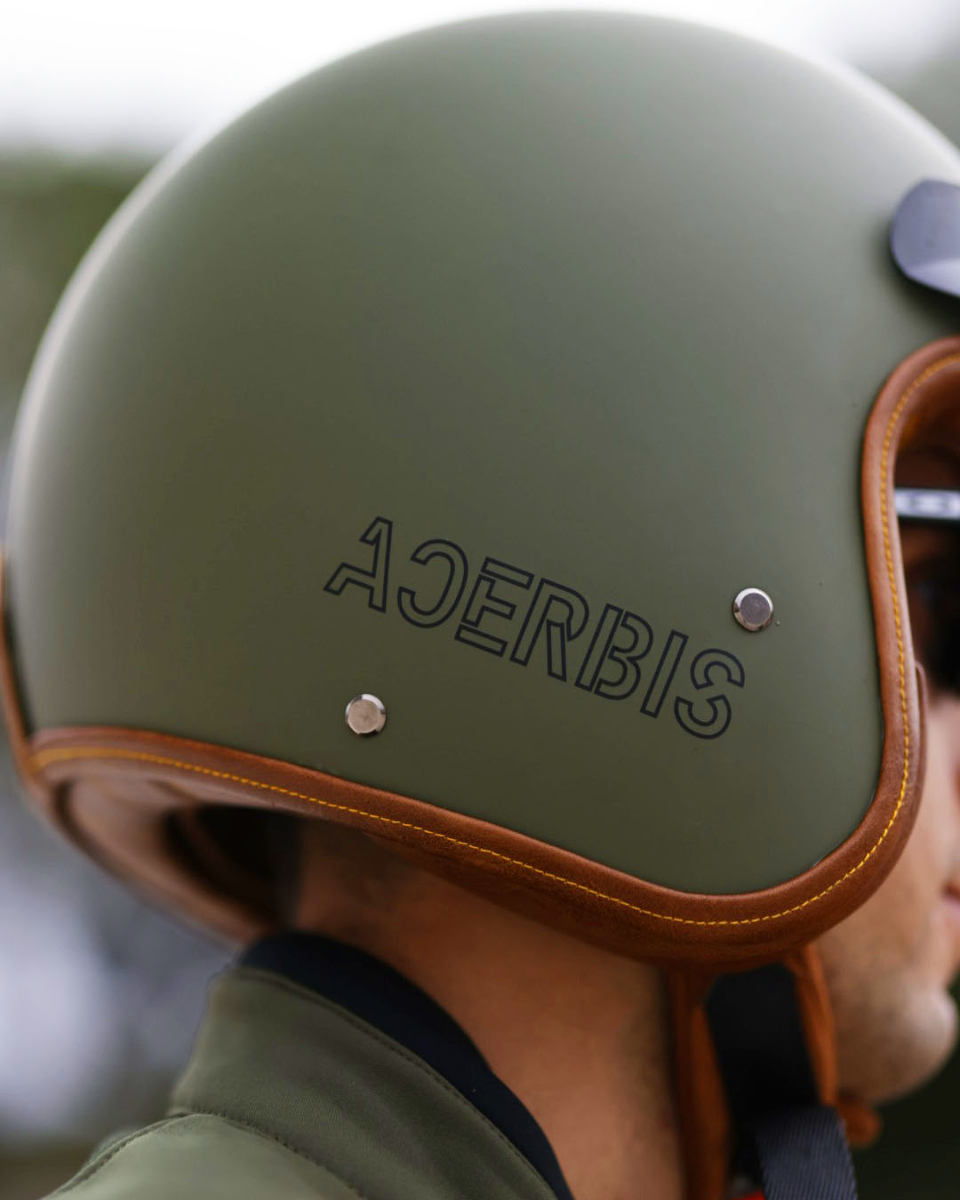 Copia di CASCO JET SKODELA 22-06 ACERBIS VERDE MILITARE