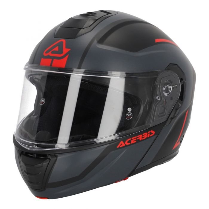 CASCO MODULARE TDC 22-06 ACERBIS GRIGIO - NERO - ROSSO