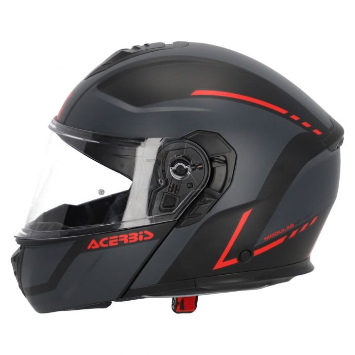 CASCO MODULARE TDC 22-06 ACERBIS GRIGIO - NERO - ROSSO