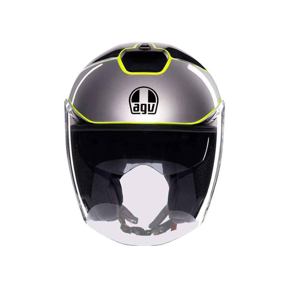 IRIDES AGV DAVAO BLACK-GREY-YELLOW