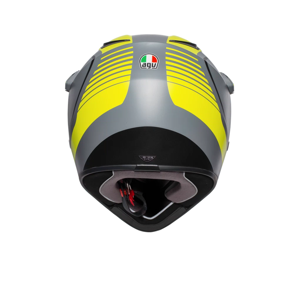 CASCO ADVENTURE TOURING  AGV AX9 AGV PACIFIC ROAD MATT GREY/YELLOW FLUO/BLACK