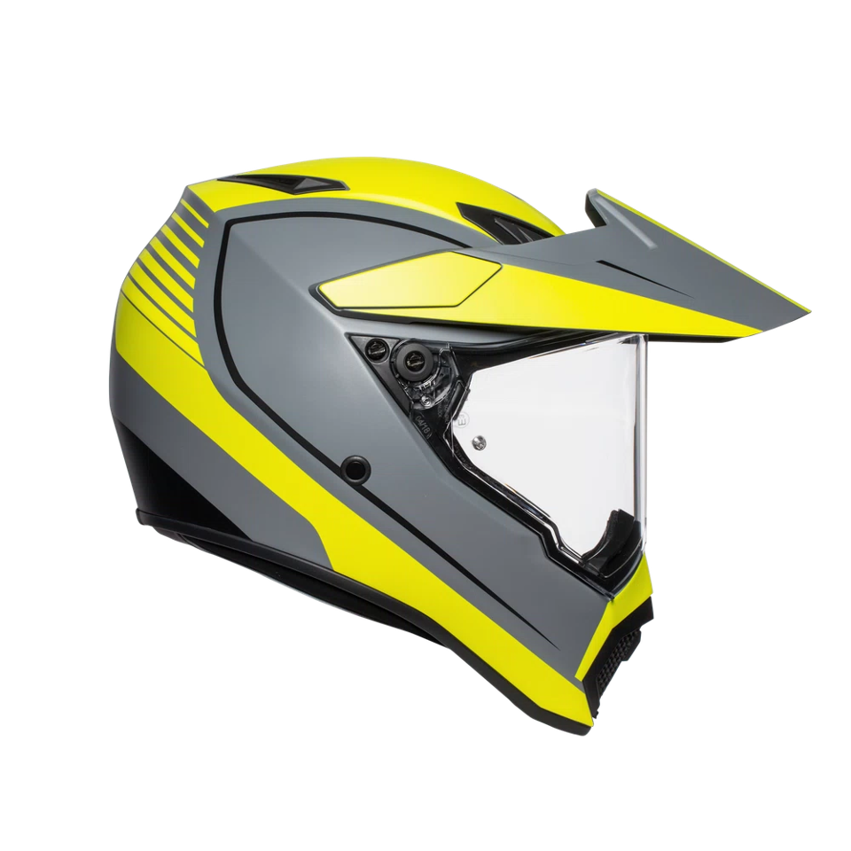 CASCO ADVENTURE TOURING  AGV AX9 AGV PACIFIC ROAD MATT GREY/YELLOW FLUO/BLACK