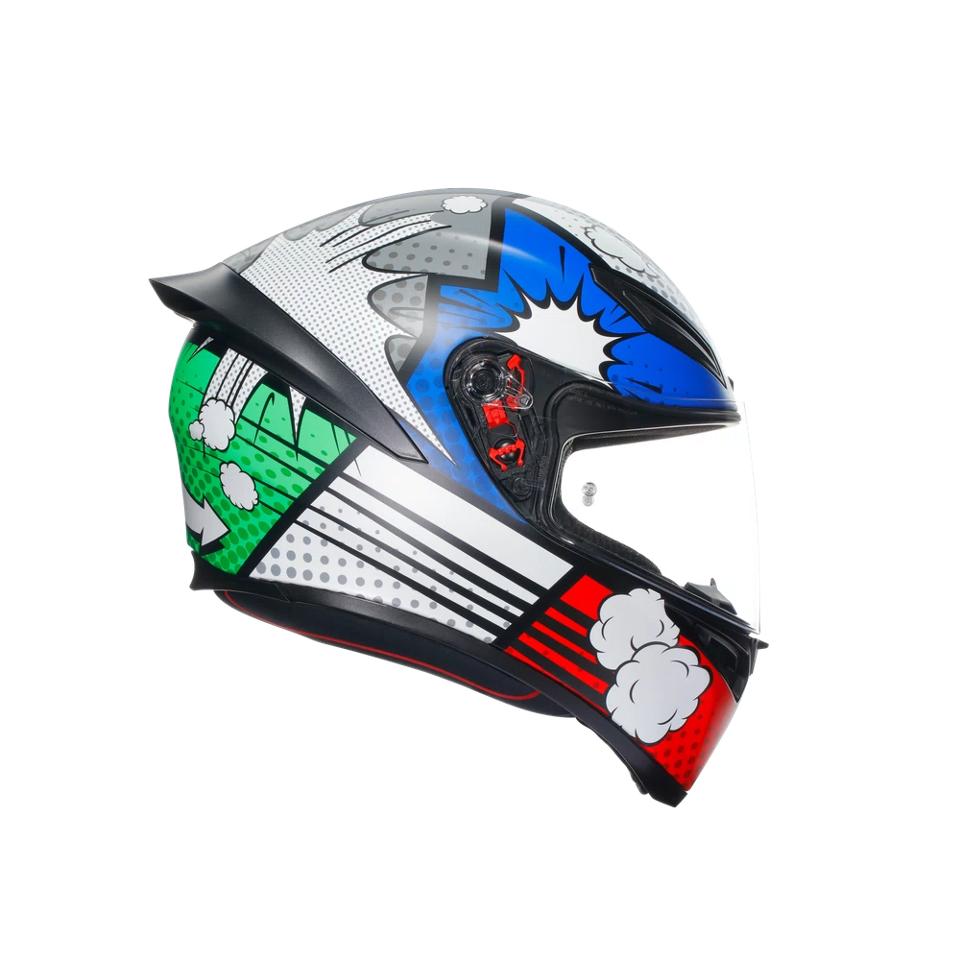 K1-S BANG CASCO MOTO INTEGRALE AGV MATT ITALY/BLUE