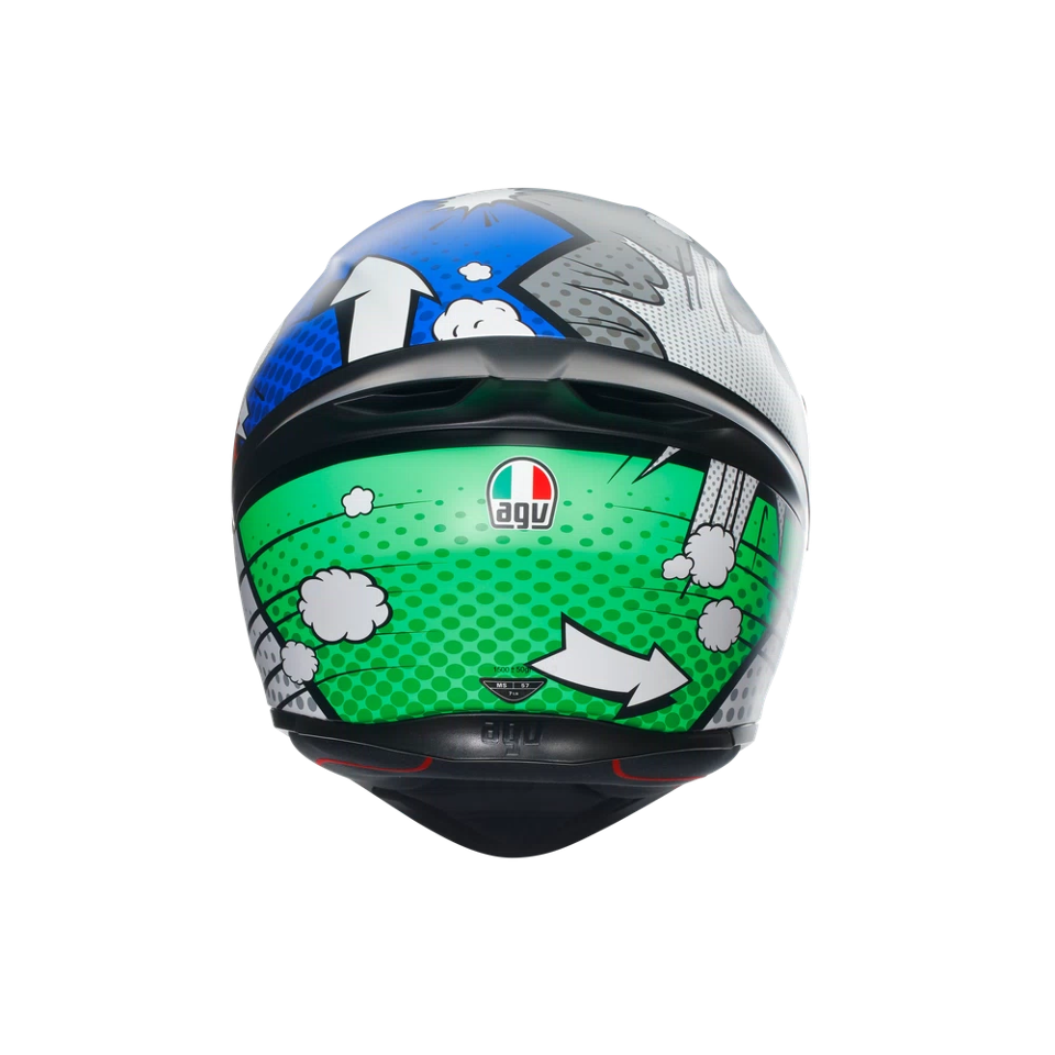 K1-S BANG CASCO MOTO INTEGRALE AGV MATT ITALY/BLUE