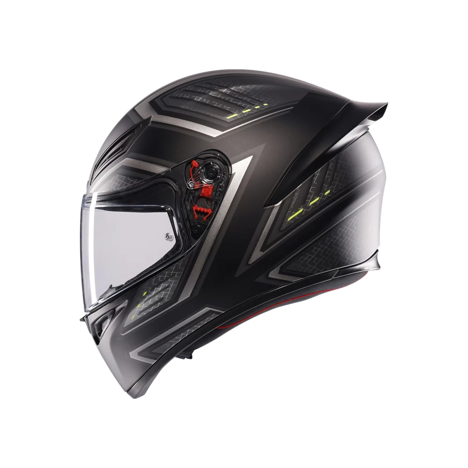 K1-S SLING CASCO MOTO INTEGRALE AGV MATT BLACK - GREY