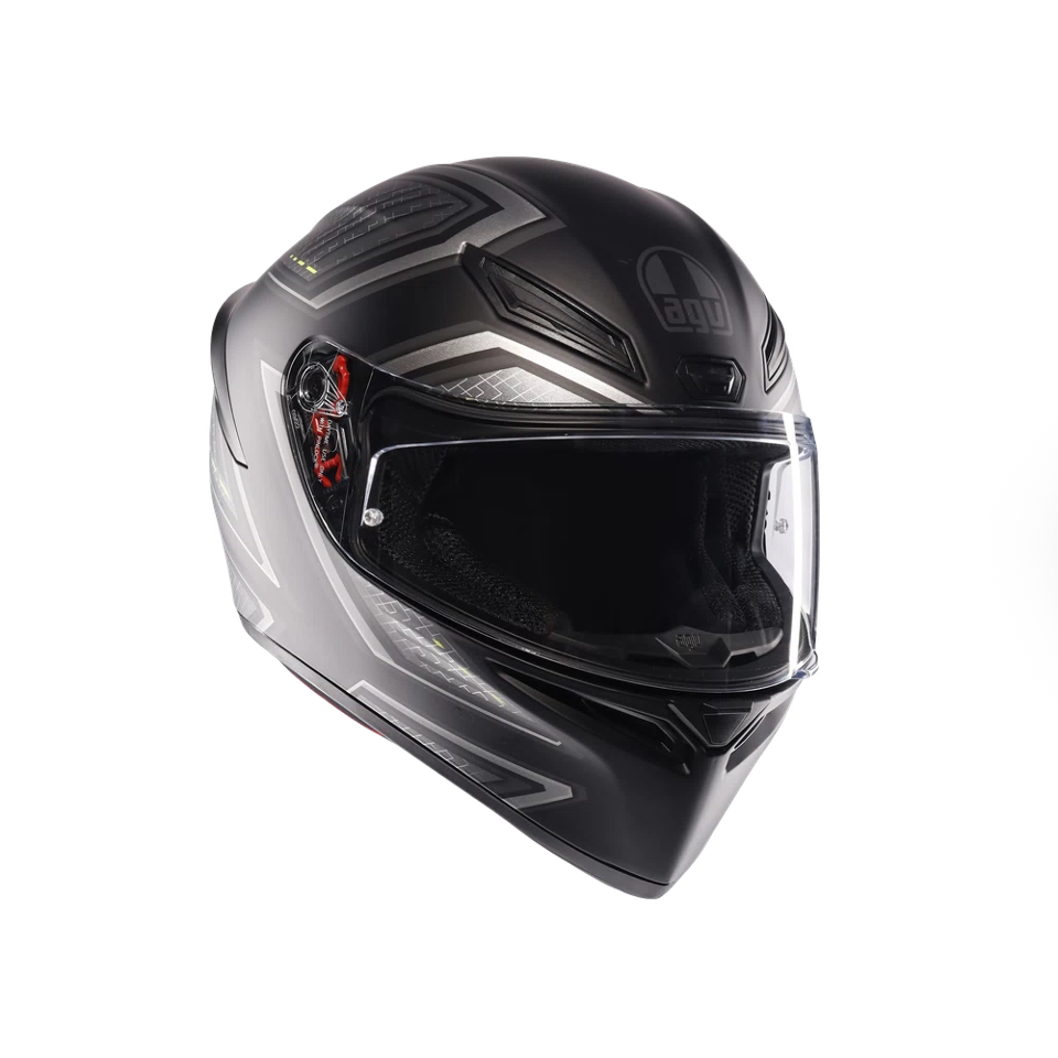 K1-S SLING CASCO MOTO INTEGRALE AGV MATT BLACK - GREY