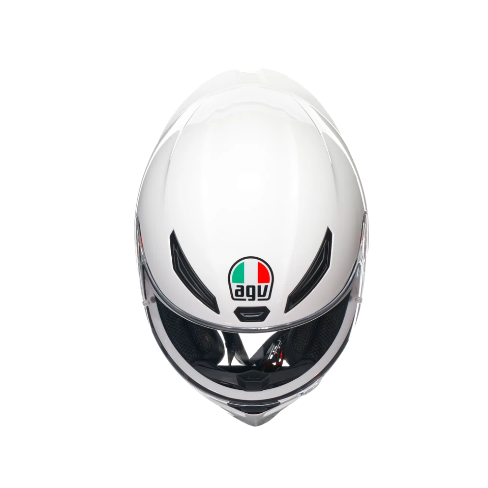 K1-S CASCO MOTO INTEGRALE AGV MONO WHITE GLOSS