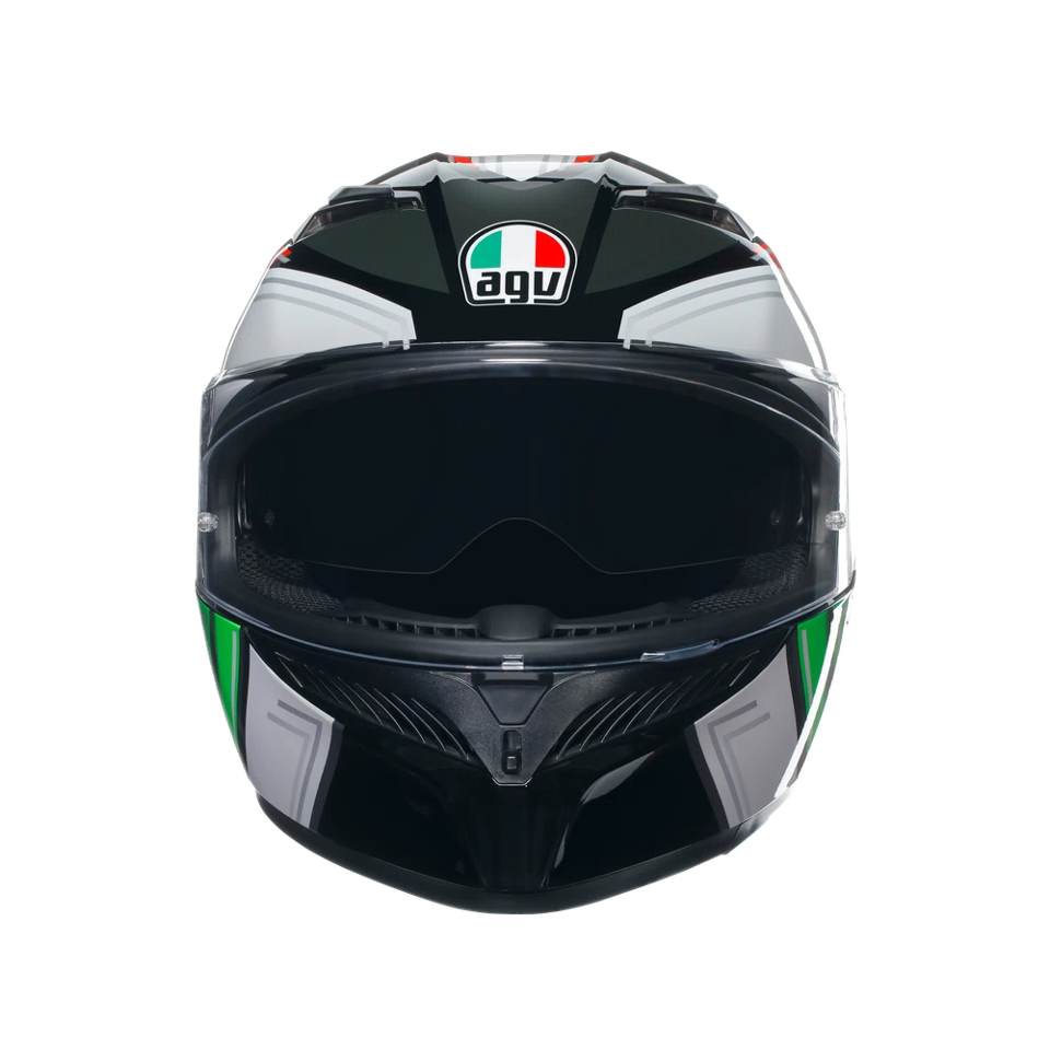 K3 CASCO MOTO INTEGRALE 2206 AGV WING BLACK/ITALY