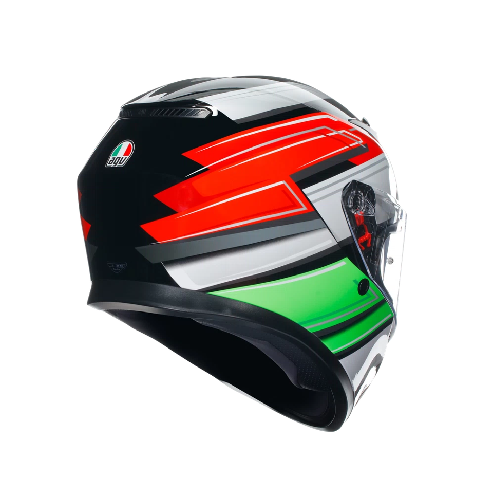 K3 CASCO MOTO INTEGRALE 2206 AGV WING BLACK/ITALY