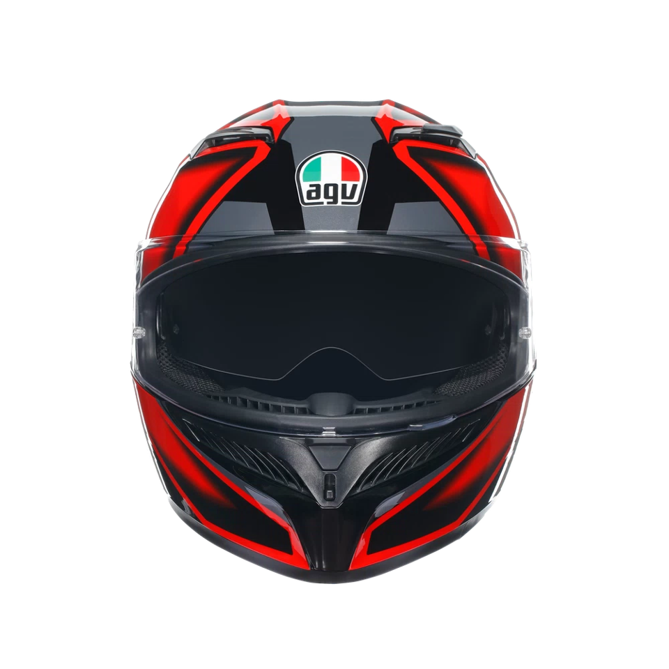 K3 CASCO MOTO INTEGRALE 2206 AGV COMPOUND MATT BLACK/RED