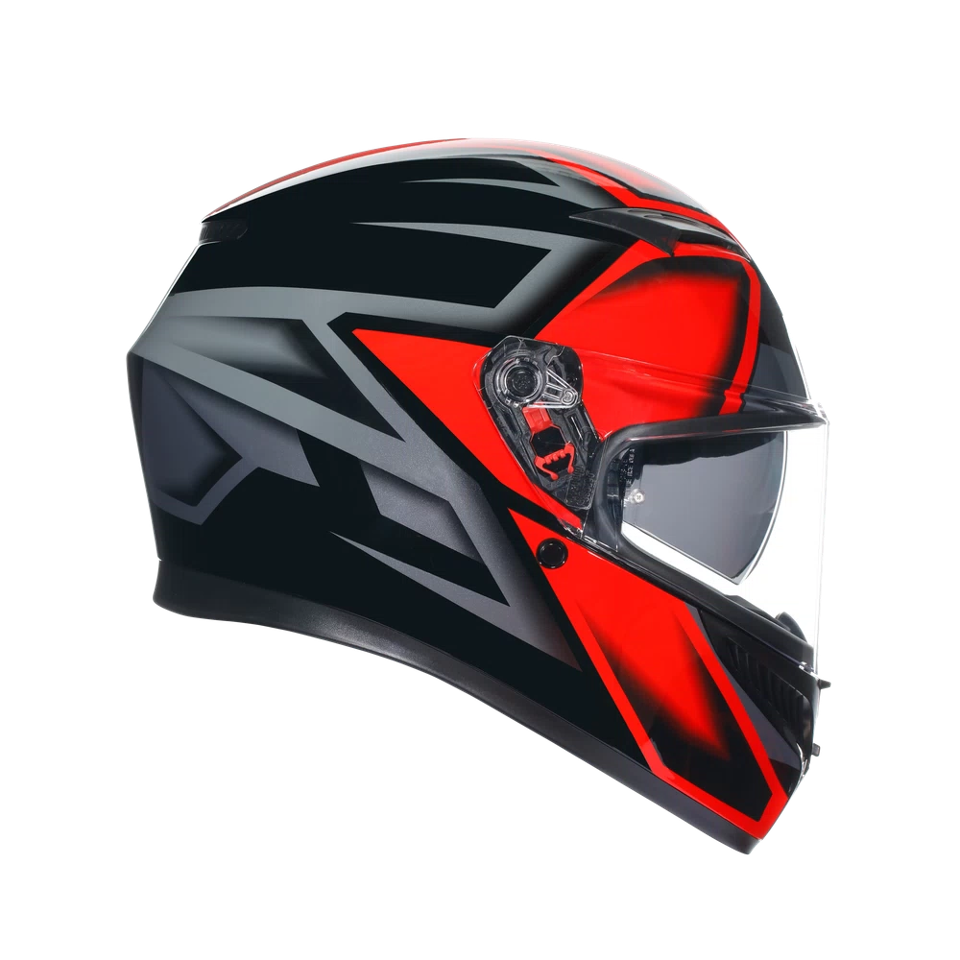 K3 CASCO MOTO INTEGRALE 2206 AGV COMPOUND MATT BLACK/RED