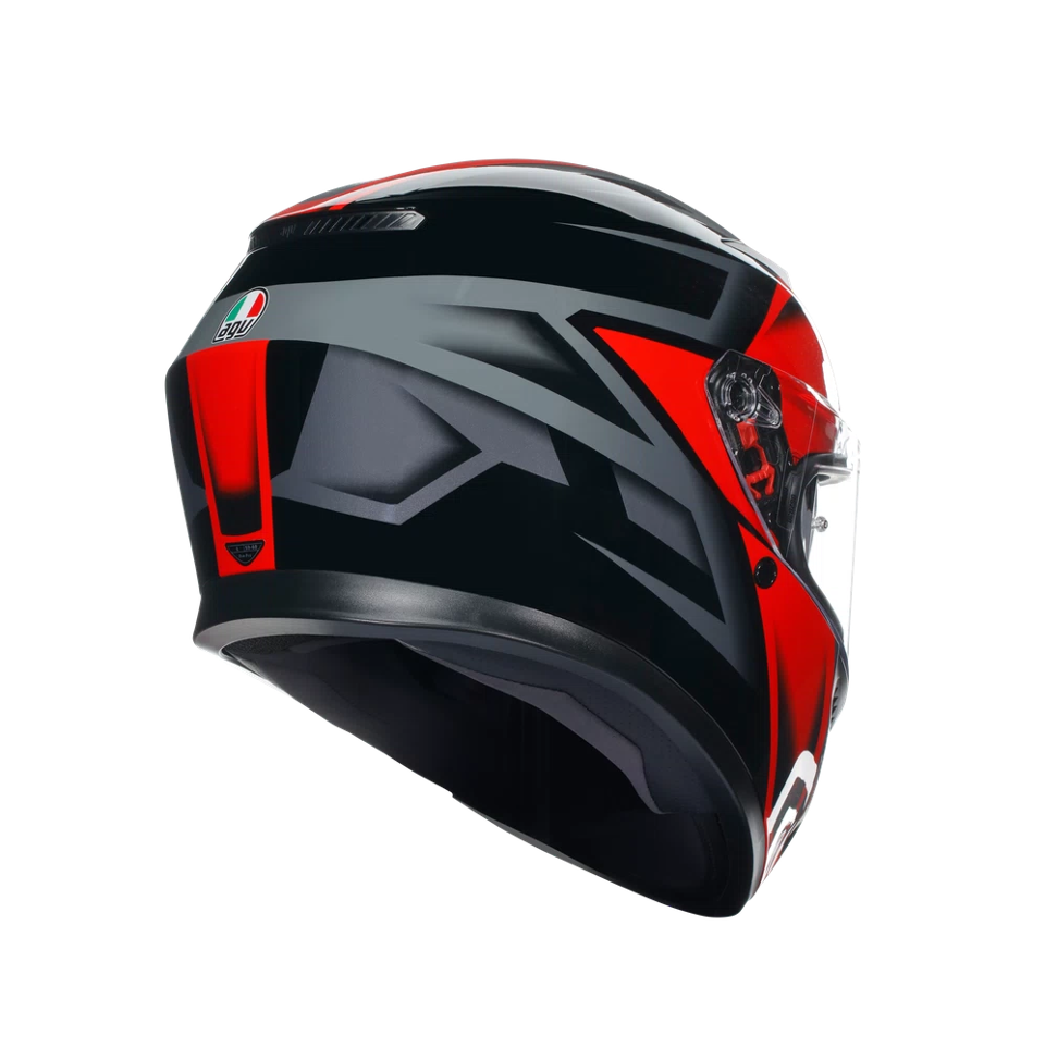 K3 CASCO MOTO INTEGRALE 2206 AGV COMPOUND MATT BLACK/RED