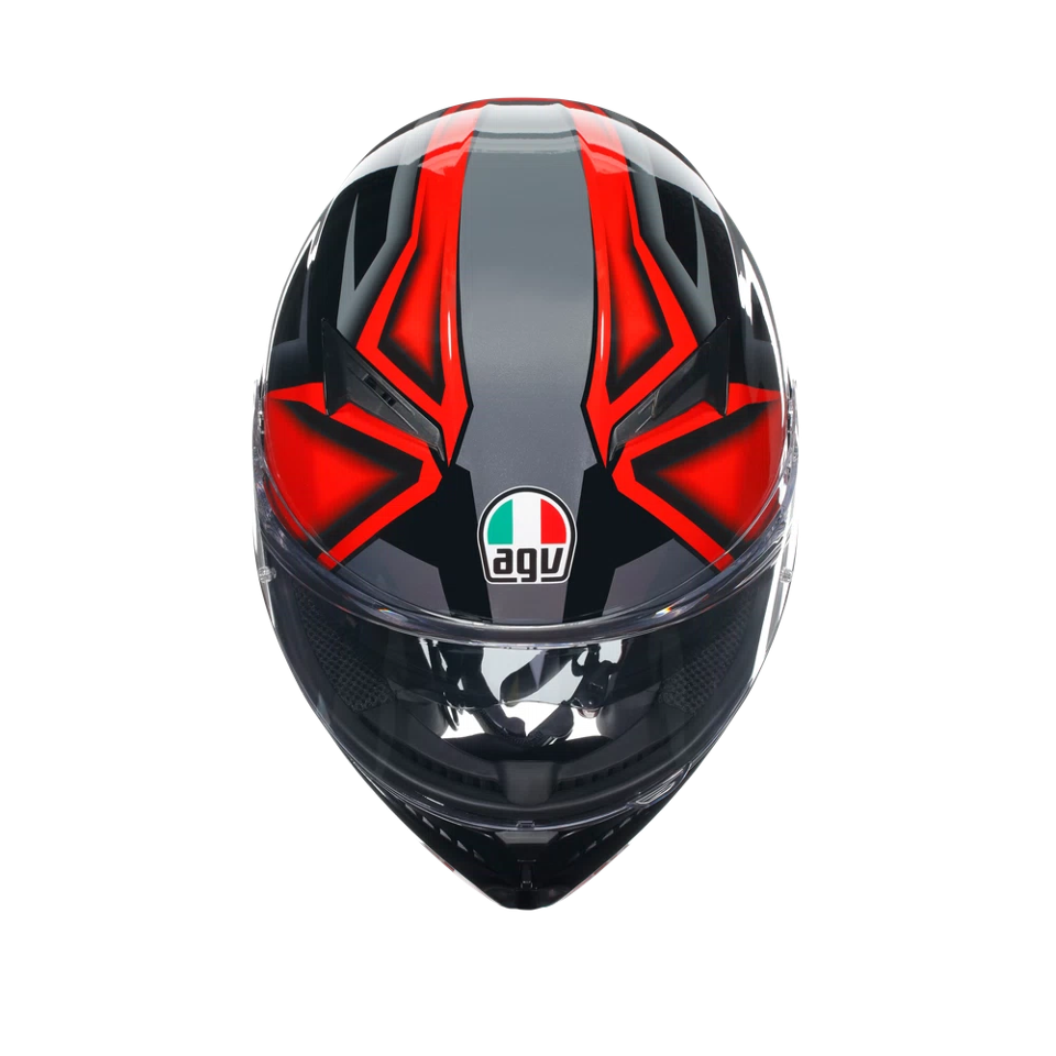 K3 CASCO MOTO INTEGRALE 2206 AGV COMPOUND MATT BLACK/RED