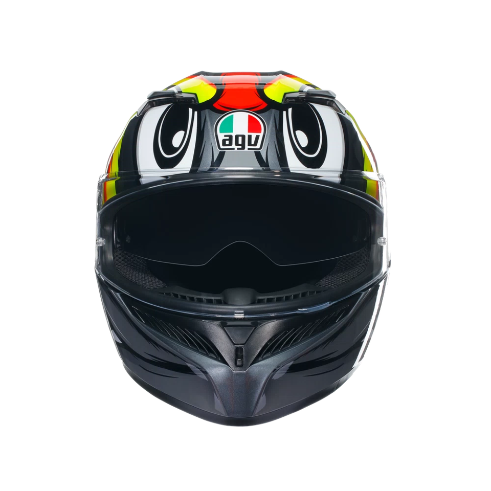 K3 CASCO MOTO INTEGRALE 2206 AGV BIRDY 2.0 GREY/YELLOW/RED