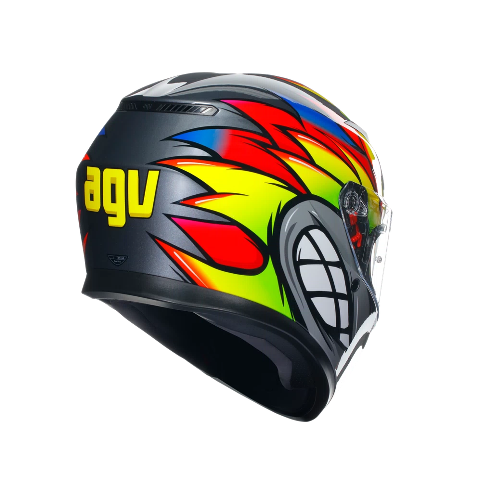 K3 CASCO MOTO INTEGRALE 2206 AGV BIRDY 2.0 GREY/YELLOW/RED