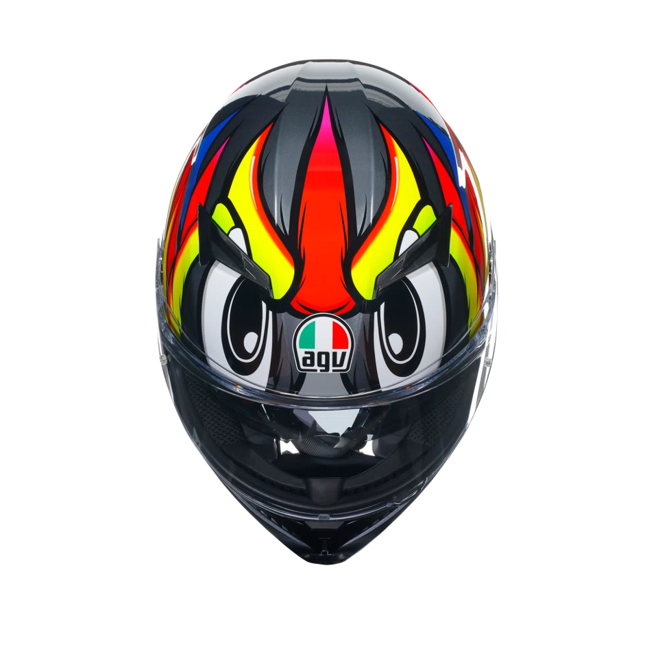 K3 CASCO MOTO INTEGRALE 2206 AGV BIRDY 2.0 GREY/YELLOW/RED