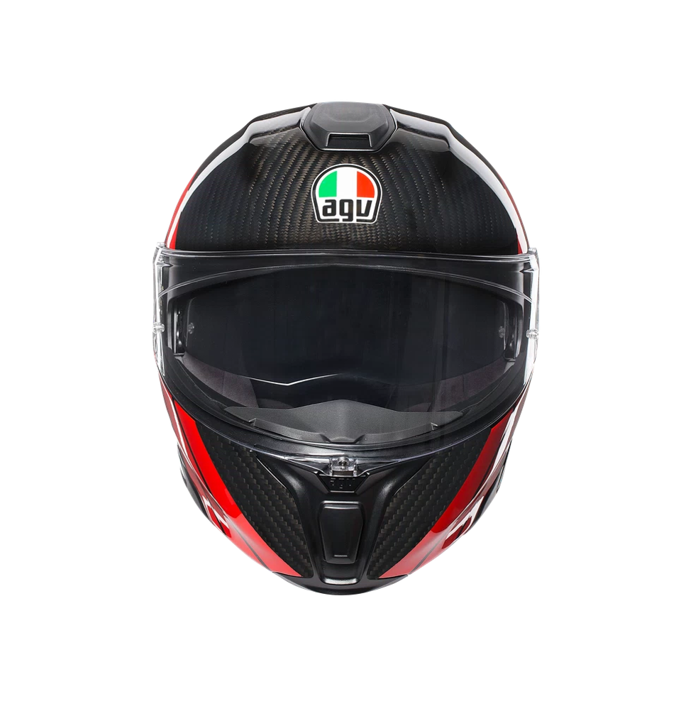 Copia di SPORTMODULAR MULTI E2205 AGV STRIPES CARBON/RED