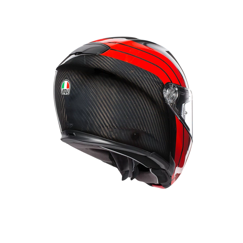 Copia di SPORTMODULAR MULTI E2205 AGV STRIPES CARBON/RED