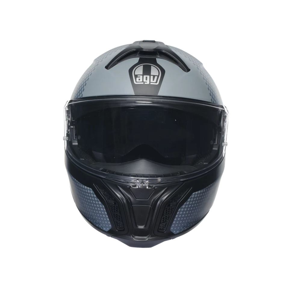 TOURMODULAR  CASCO MOTO MODULARE E2206 AGV TEXTOUR MATT BLACK/GREY