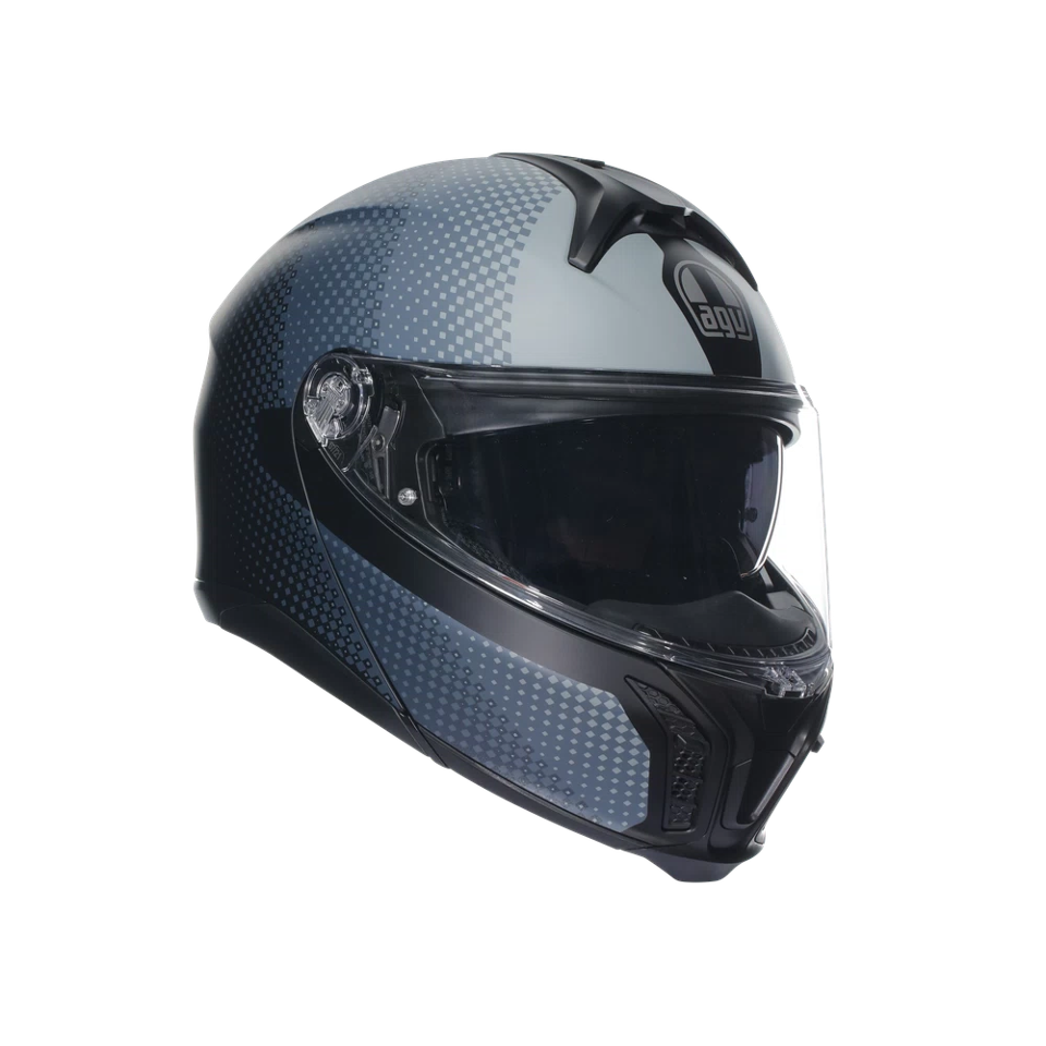 TOURMODULAR  CASCO MOTO MODULARE E2206 AGV TEXTOUR MATT BLACK/GREY