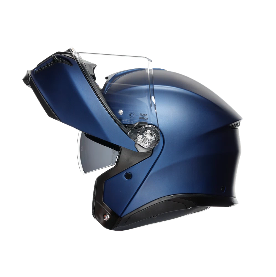 TOURMODULAR  CASCO MOTO MODULARE E2206 AGV GALASSIA BLUE MATT