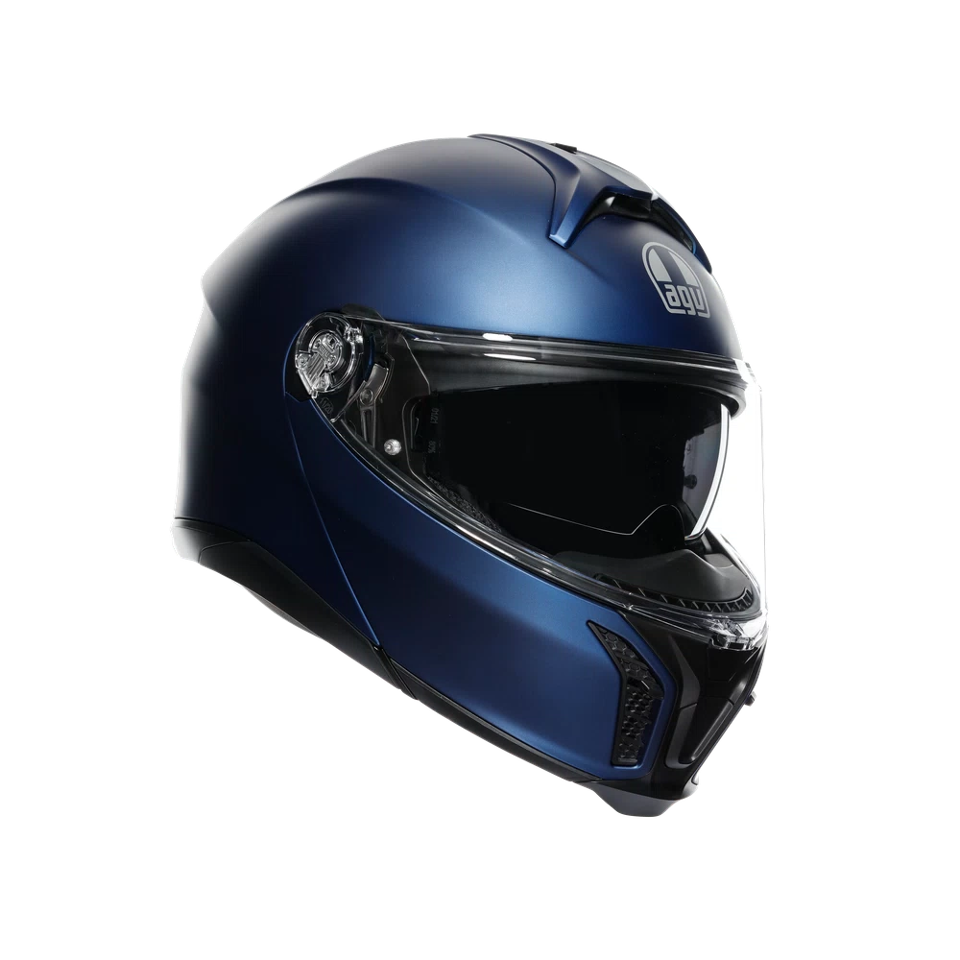 TOURMODULAR  CASCO MOTO MODULARE E2206 AGV GALASSIA BLUE MATT