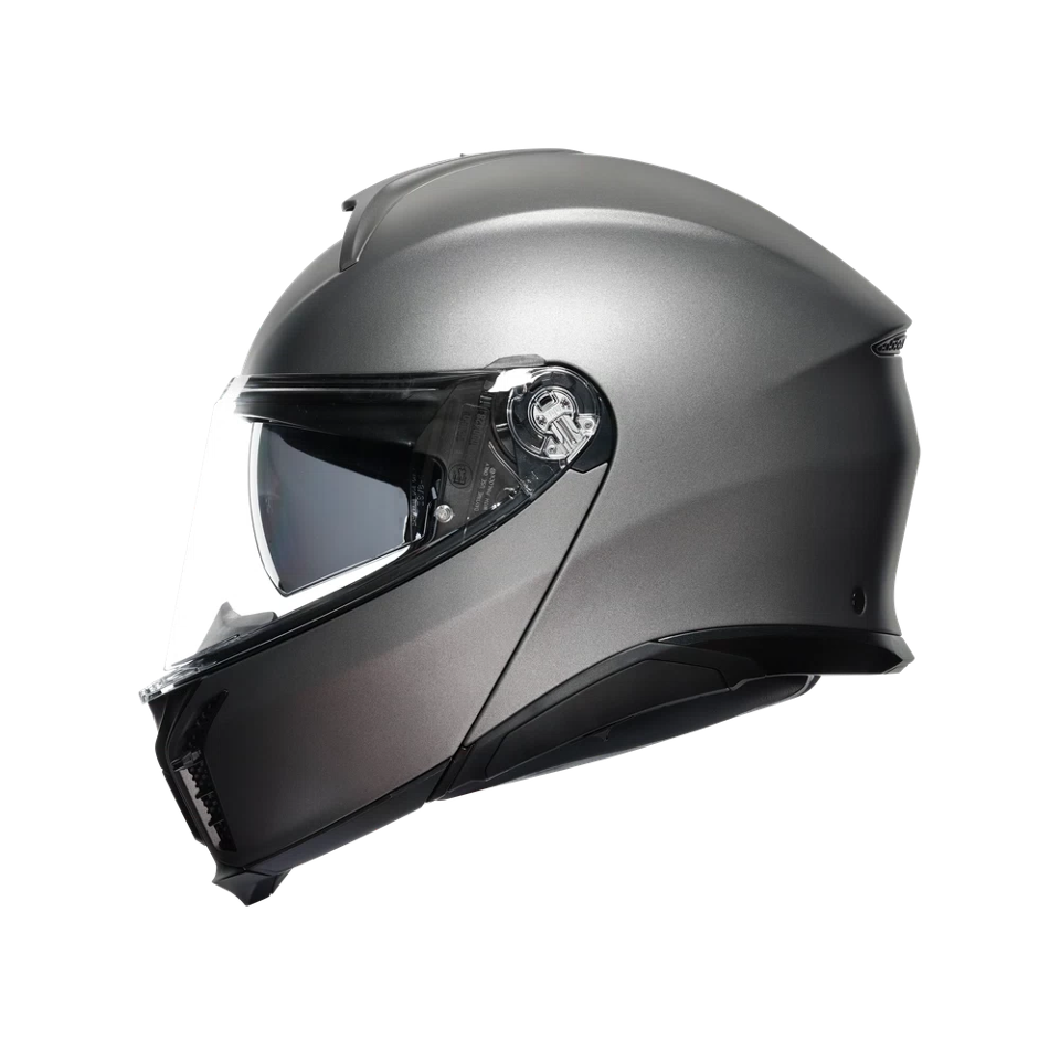 TOURMODULAR  CASCO MOTO MODULARE E2206 AGV LUNA GREY MATT