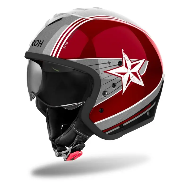 CASCO CROSSOVER J 110 AIROH BURGUNDY COMMAND