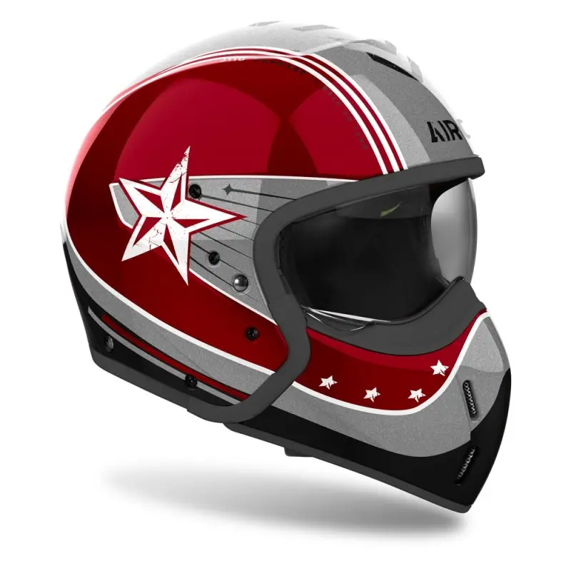 CASCO CROSSOVER J 110 AIROH BURGUNDY COMMAND