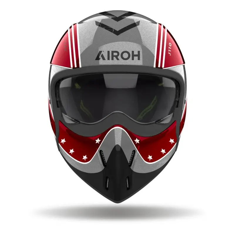 CASCO CROSSOVER J 110 AIROH BURGUNDY COMMAND