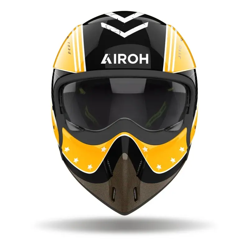 CASCO CROSSOVER J 110 AIROH COMMAND YELLOW GLOSS