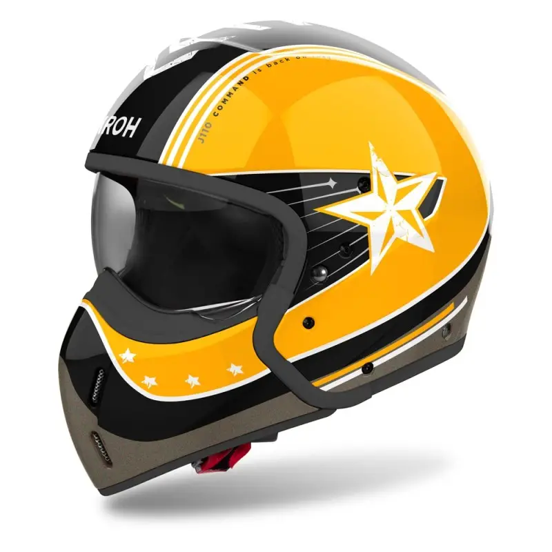 CASCO CROSSOVER J 110 AIROH COMMAND YELLOW GLOSS