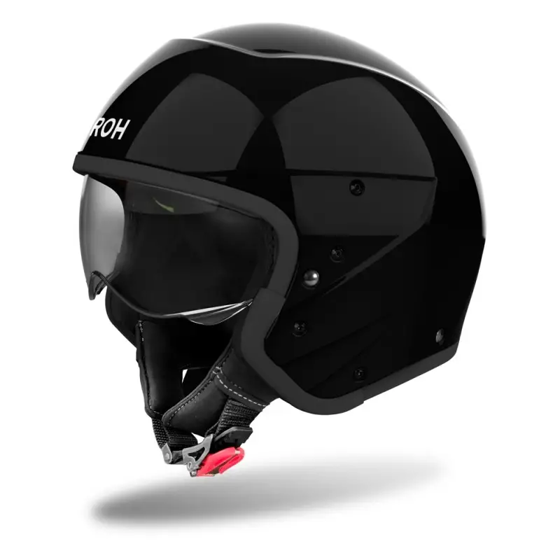 CASCO CROSSOVER J 110 AIROH PEASLY BLACK GLOSS