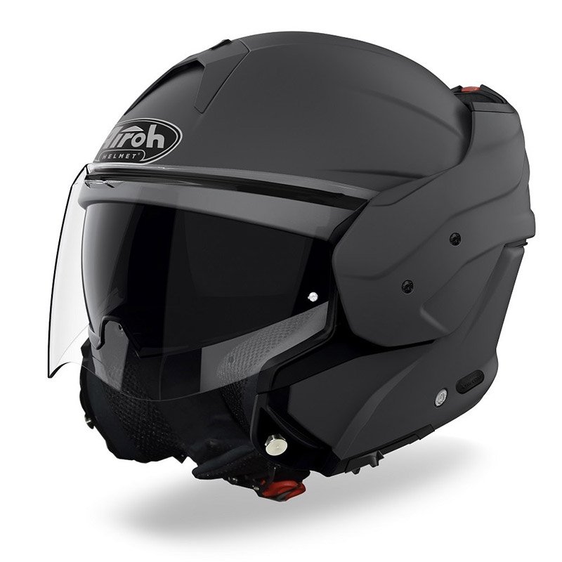 MATHISSE CASCO REVERSIBILE AIROH DARK GREY MATT COMPLETO DI PINLOCK