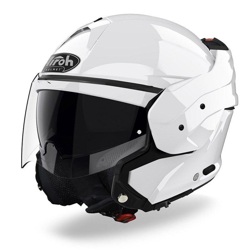 MATHISSE CASCO REVERSIBILE AIROH WHITE GLOSS COMPLETO DI PINLOCK
