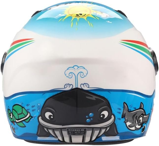 Casco Moto Bambino Demi-Jet, 838 CHILDREN BHR SEA