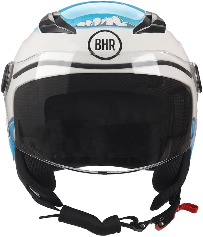 Casco Moto Bambino Demi-Jet, 838 CHILDREN BHR SEA