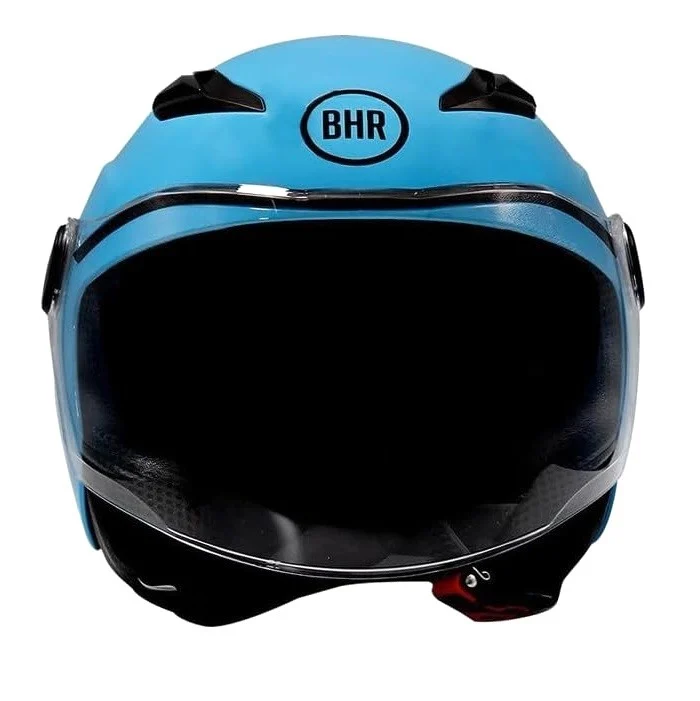 Casco Moto Bambino Demi-Jet, 838 CHILDREN BHR AZZURRO