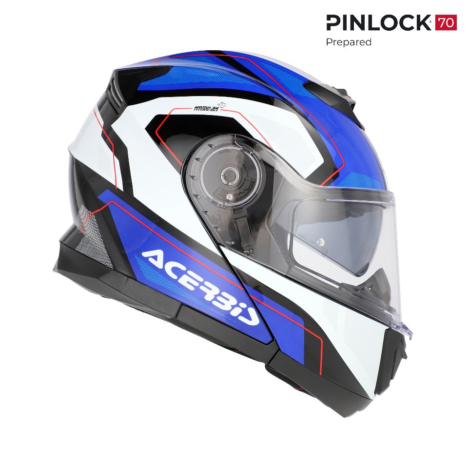 CASCO MODULARE SEREL 22-06 ACERBIS BIANCO/BLU