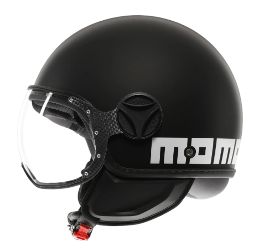 FIGHTER CLASSIC MOMO DESIGN MATT BLACK/WHITE