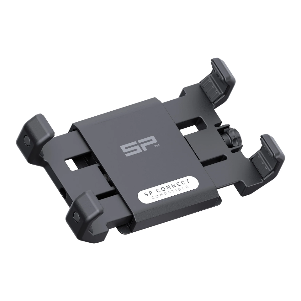 UNIVERSAL PHONE CLAMP SP CONNECT Montaggio sicuro del cellulare sui supporti SP Connect con una semplice rotazione di 90°. Si adatta anche a modelli di smartphone di grandi dimensioni e a custodie rugged.