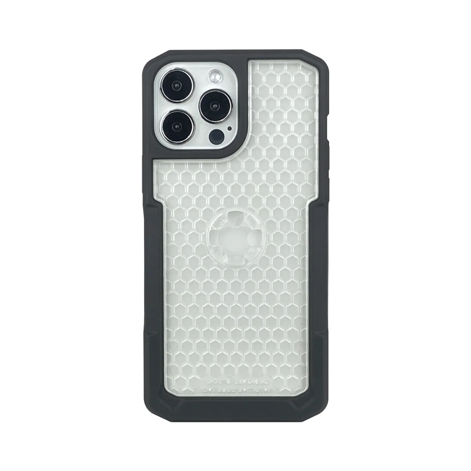 COVER IPHONE 13 PRO MAX X-GUARD - INTUITIVE CUBE black - clear