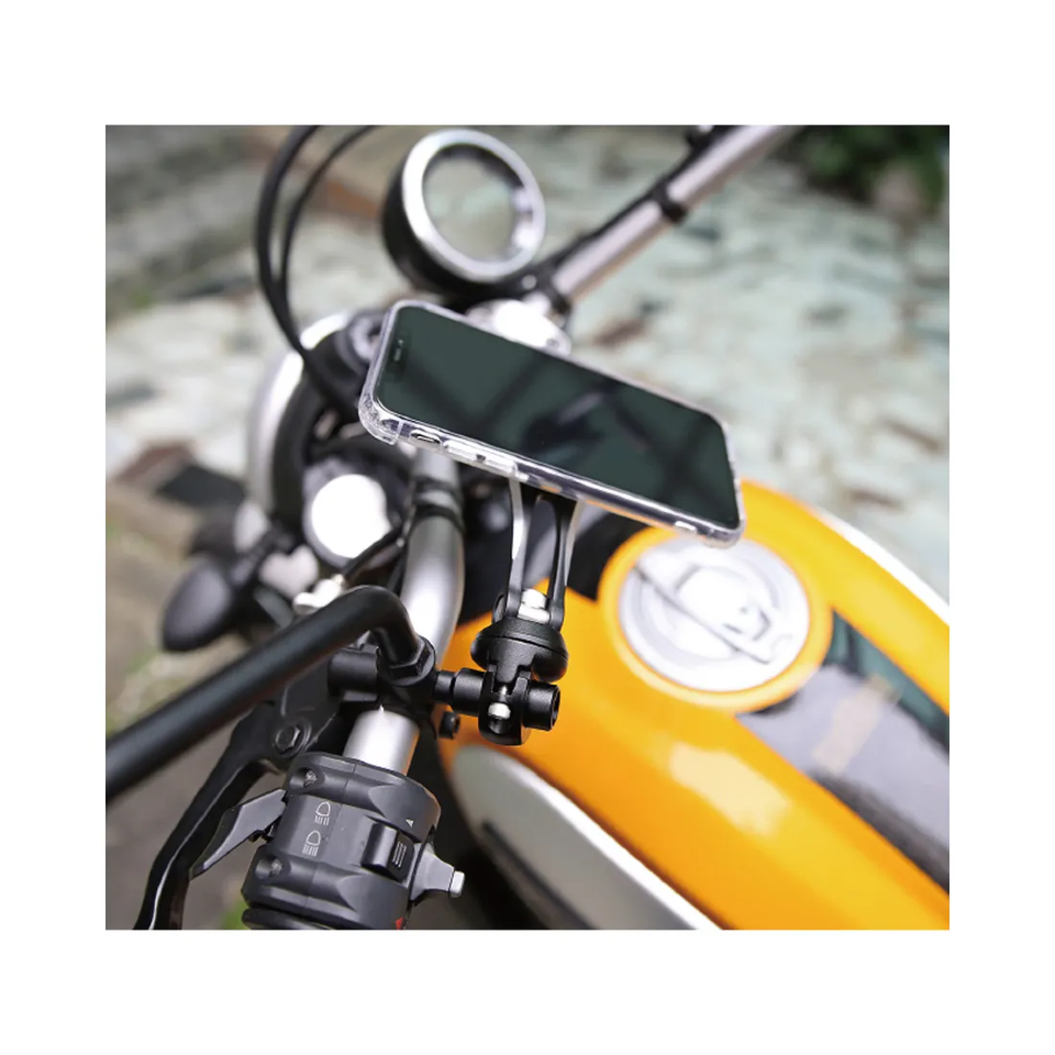 SMALL TUBE MOUNT A+ - SUPPORTO DA MANUBRIO 12 A 18,5 mm X-GUARD - INTUITIVE CUBE NERO 12 / 18,5