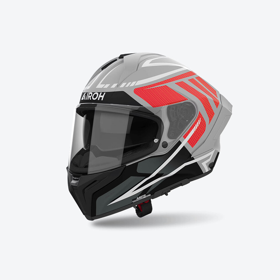 MATRYX RIDER RED - INTEGRALE/FULL-FACE COMPOSITE FIBER-FIBRE COMPOSTE AIROH GRAFICA